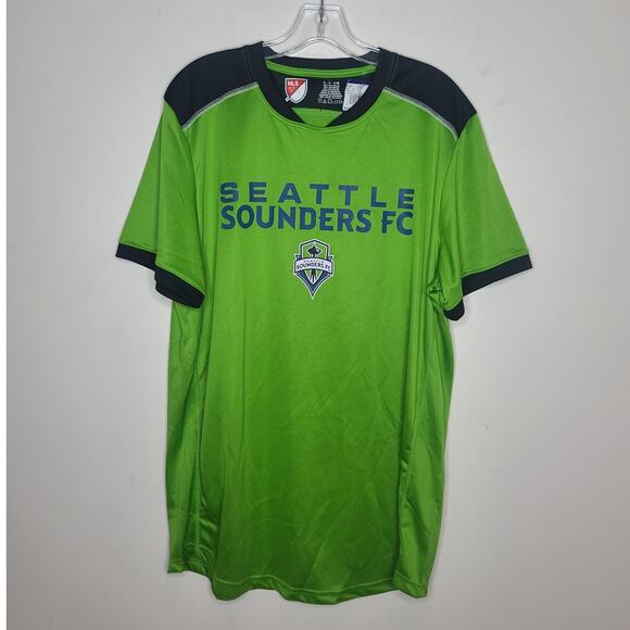 NWT Seattle Sounders FC futbol club soccer green short sleeve shirt - large - Picture 1 of 4